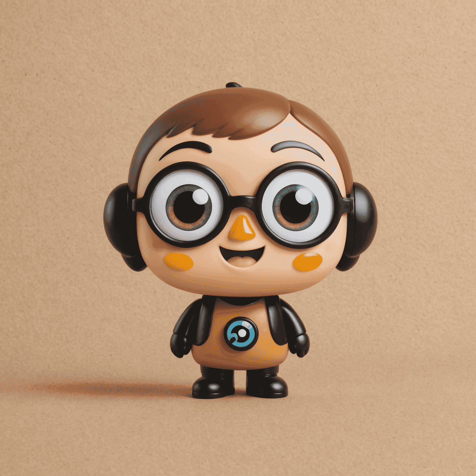 Pop Mart logo featuring a cute, stylized character with big eyes and a playful smile