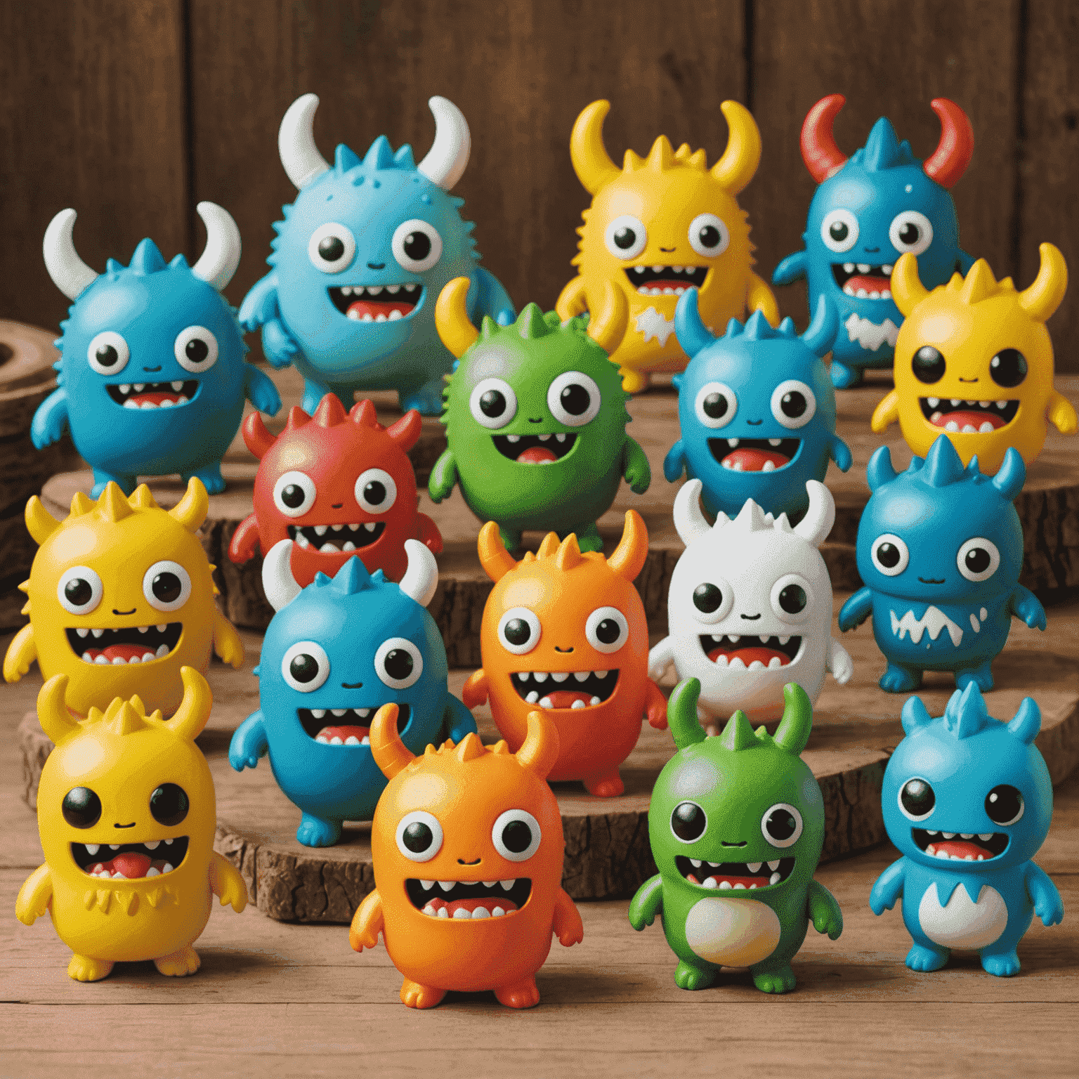 Pop Mart Labubu Series - A collection of cute, colorful monster-like figures with various expressions and accessories