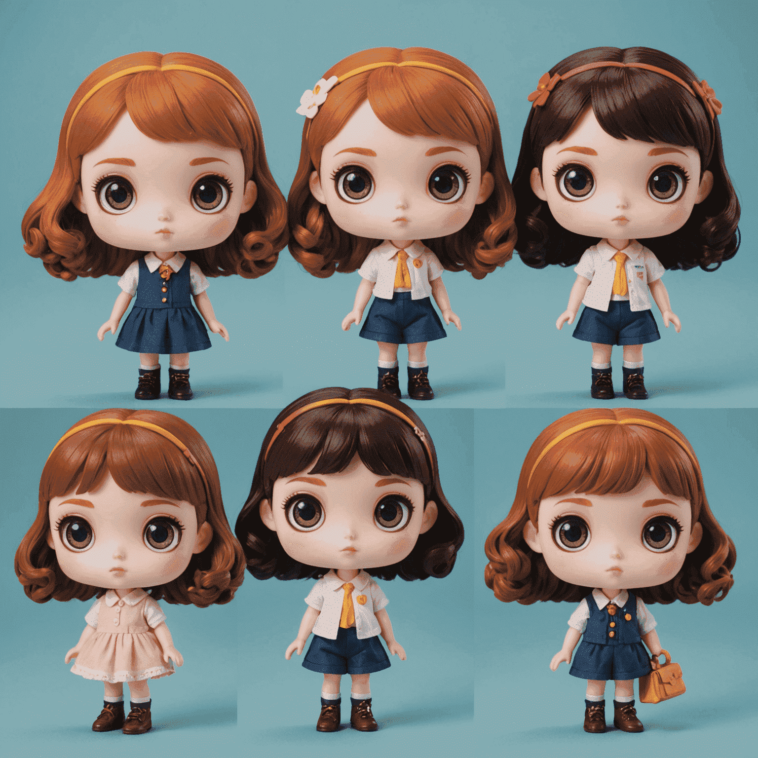 Pop Mart Molly Series - A range of big-eyed girl figures with different outfits and themes