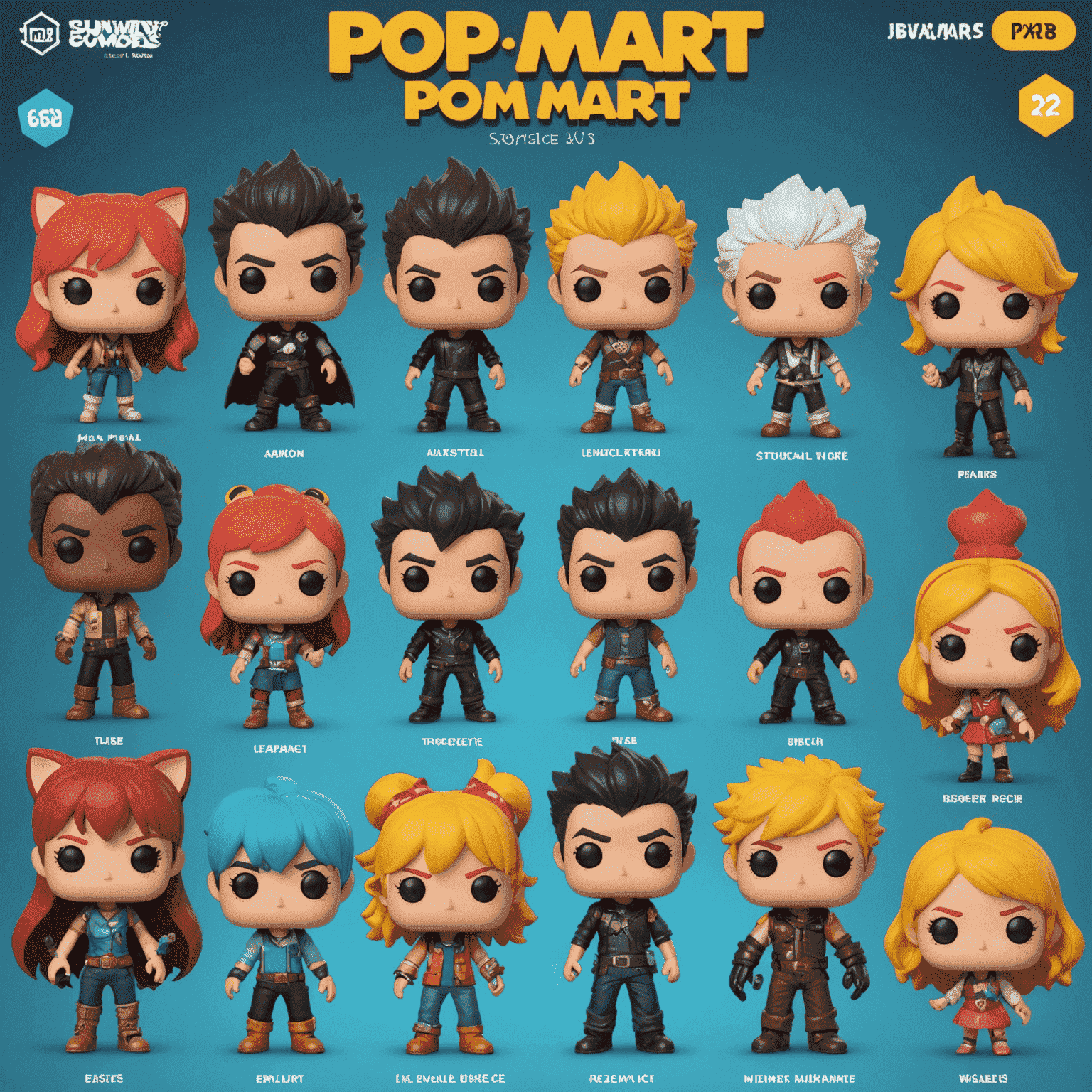 A lively online forum interface showcasing various discussion threads about Pop Mart figures. The image displays topics ranging from new releases to collecting tips, with user avatars and engagement statistics.