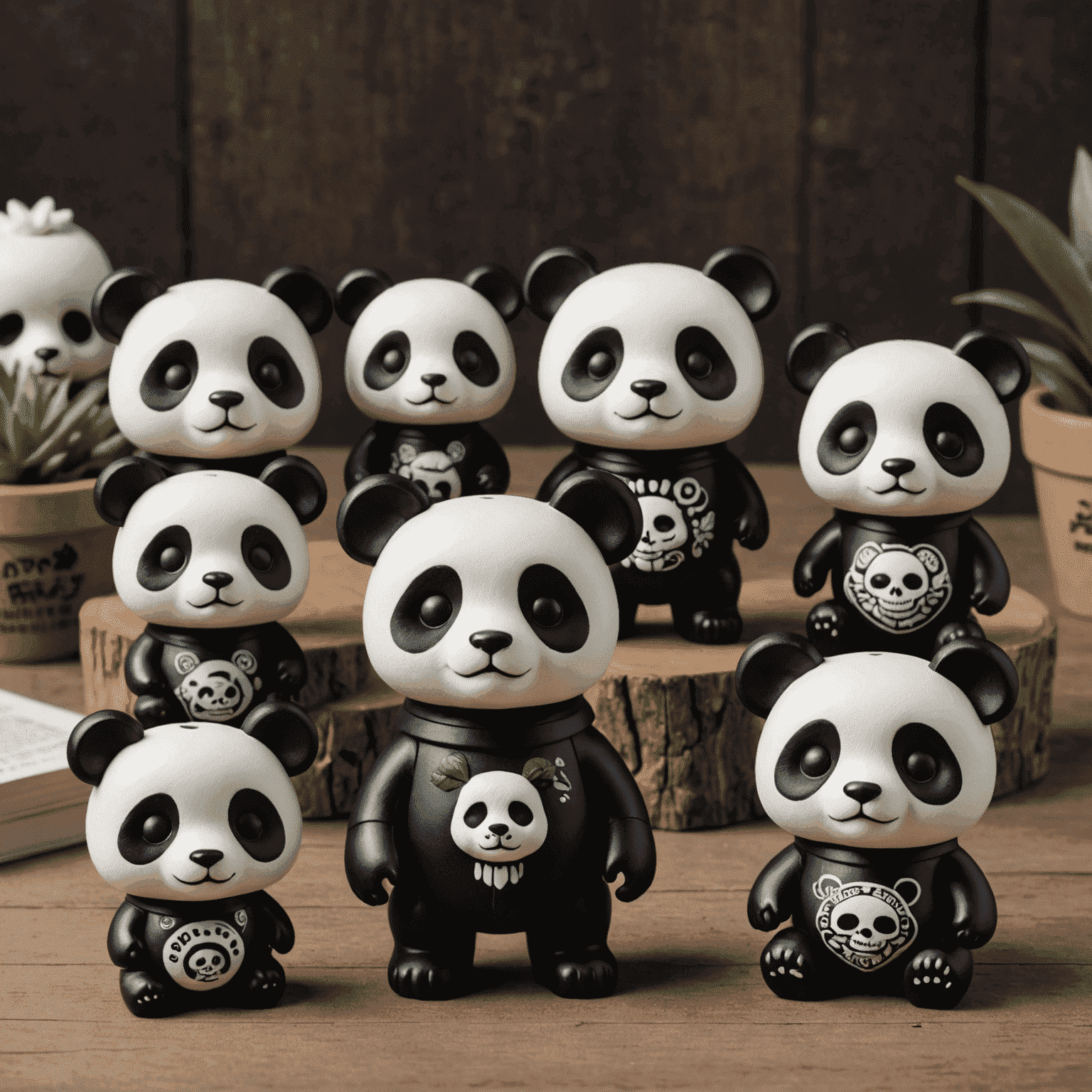 Pop Mart SKULLPANDA Series - Panda-themed figures with skull motifs and edgy designs